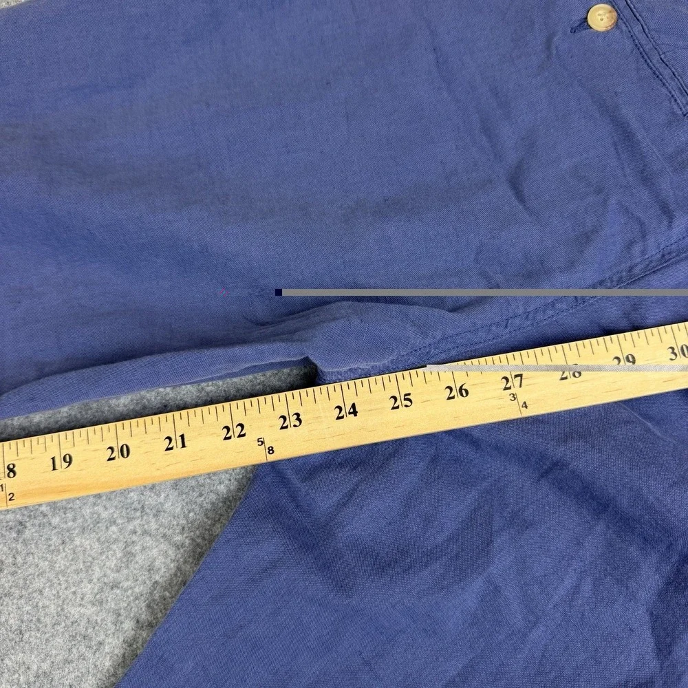 Polo Ralph Lauren Pants 32x30 Straight Fit Blue Linen Cotton Chino Slacks Men